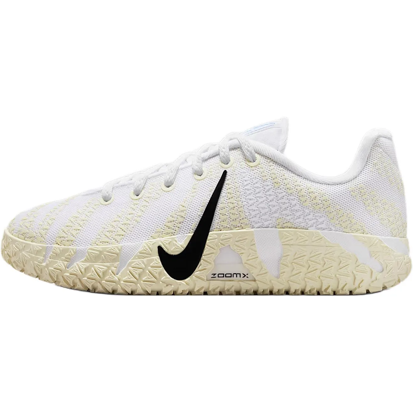 Детские баскетбольные кроссовки Ja Morant 3 Comfortable And Lightweight Low top Nike, White/Black/Coconut Milk/Desert Khaki