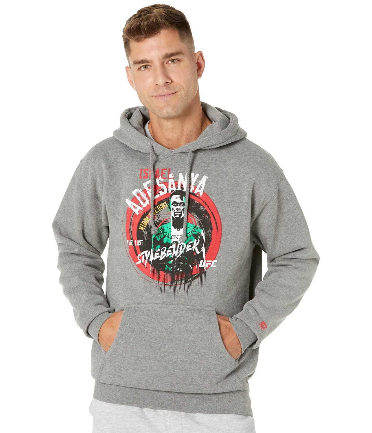 

Худи UFC, Israel \"The Stylebender\" Adesanya Fleece Hoodie, Серый, Худи UFC, Israel \"The Stylebender\" Adesanya Fleece Hoodie