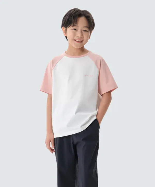 Футболка с коротким рукавом Aero Cool, детская, Snowpeak Apparel Kids, светло-розовый