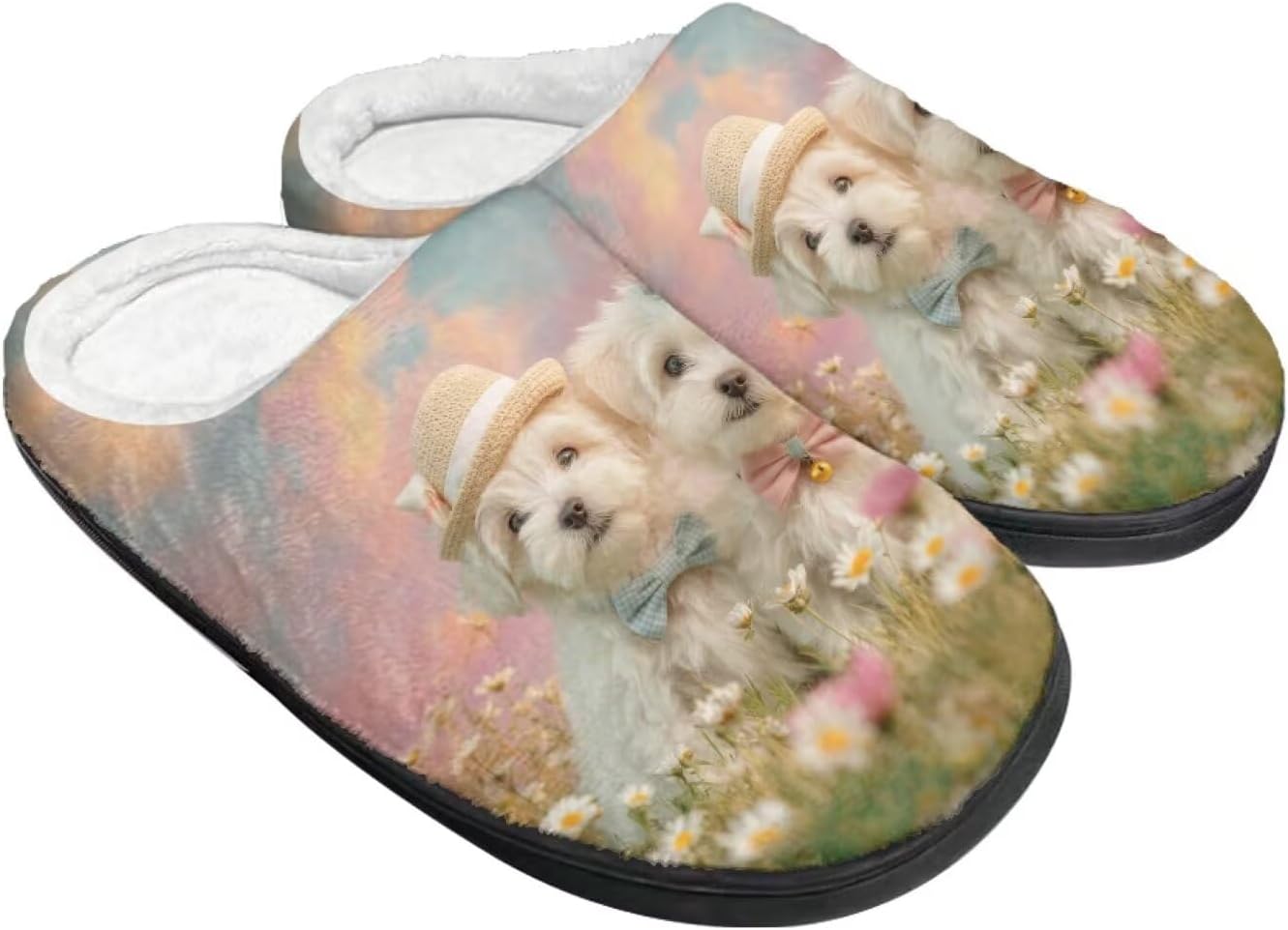 

Уютные пушистые домашние тапочки для женщин и мужчин, закрытые плоские плюшевые хлопковые тапочки для дома, мягкая нескользящая резиновая подошва, тапочки для дома и улицы Wanzuoeng, мультиколор