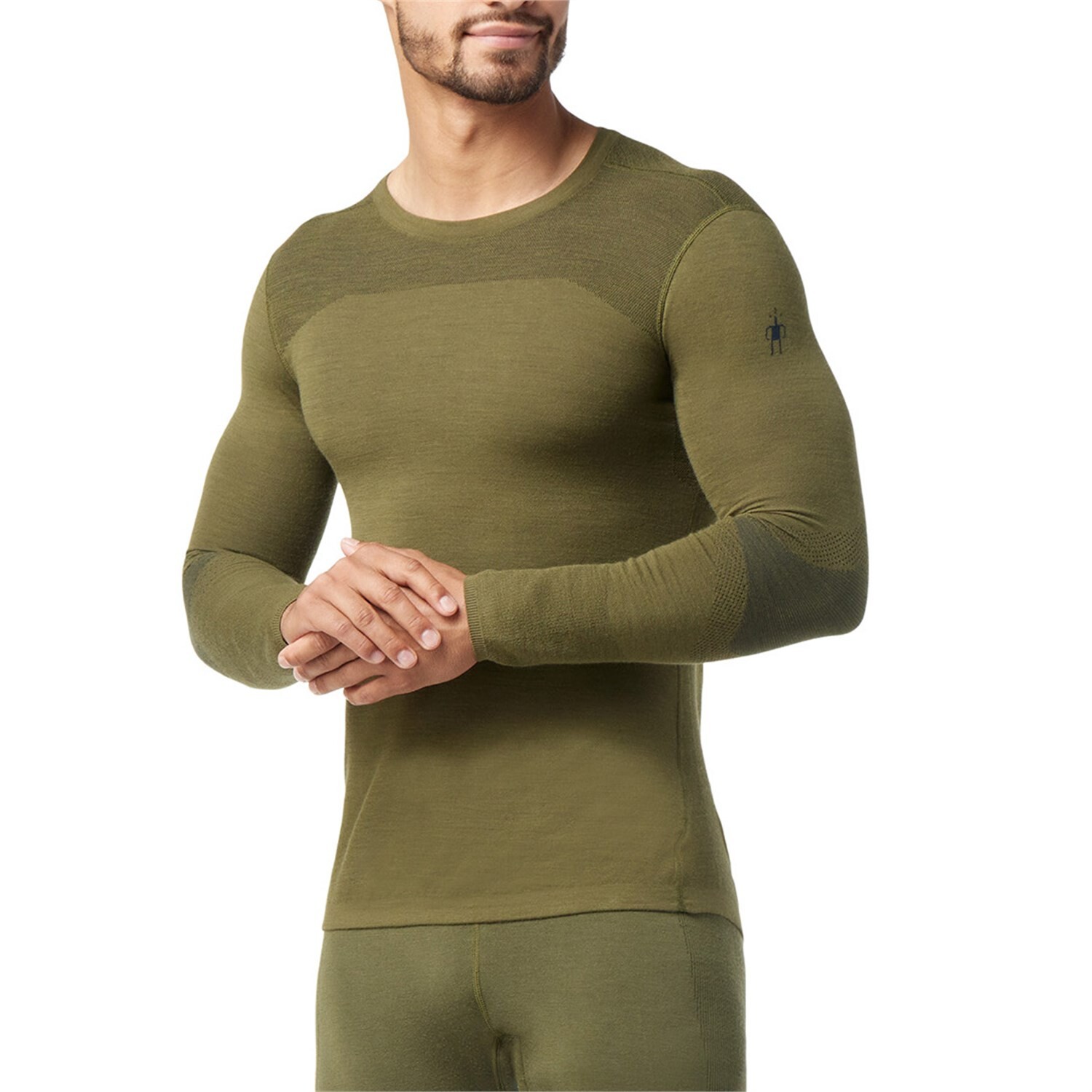 

Топ Smartwool Intraknit Thermal Merino Base Layer с круглым вырезом, светло-оливковый