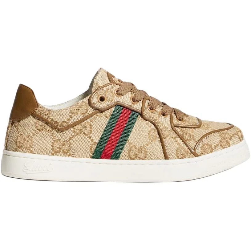 Детские кеды для скейтбординга с замшевым верхом GUCCI, Sand & Brown — фото 3