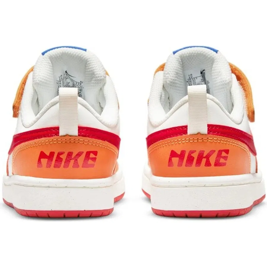 Кроссовки повседневные с кожаным верхом Court Borough Low 2 Leather Sneaker Nike, Оранжевый — фото 4