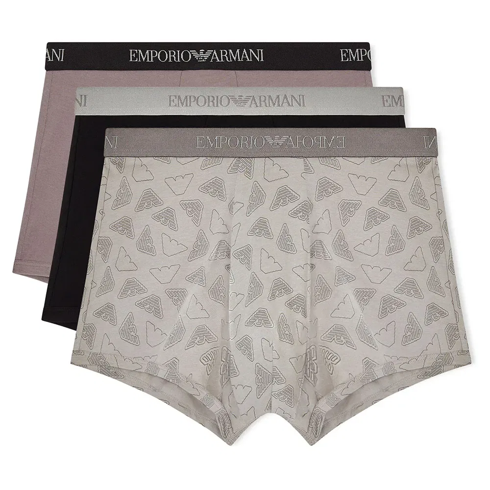 Комплект боксеров Emporio Armani 3 штуки, черный