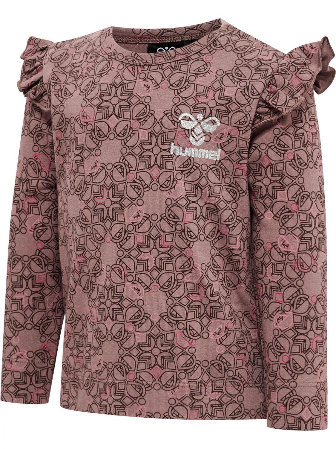 Детская футболка с длинным рукавом Fia Hummel, Violett Taupebeige — фото 4