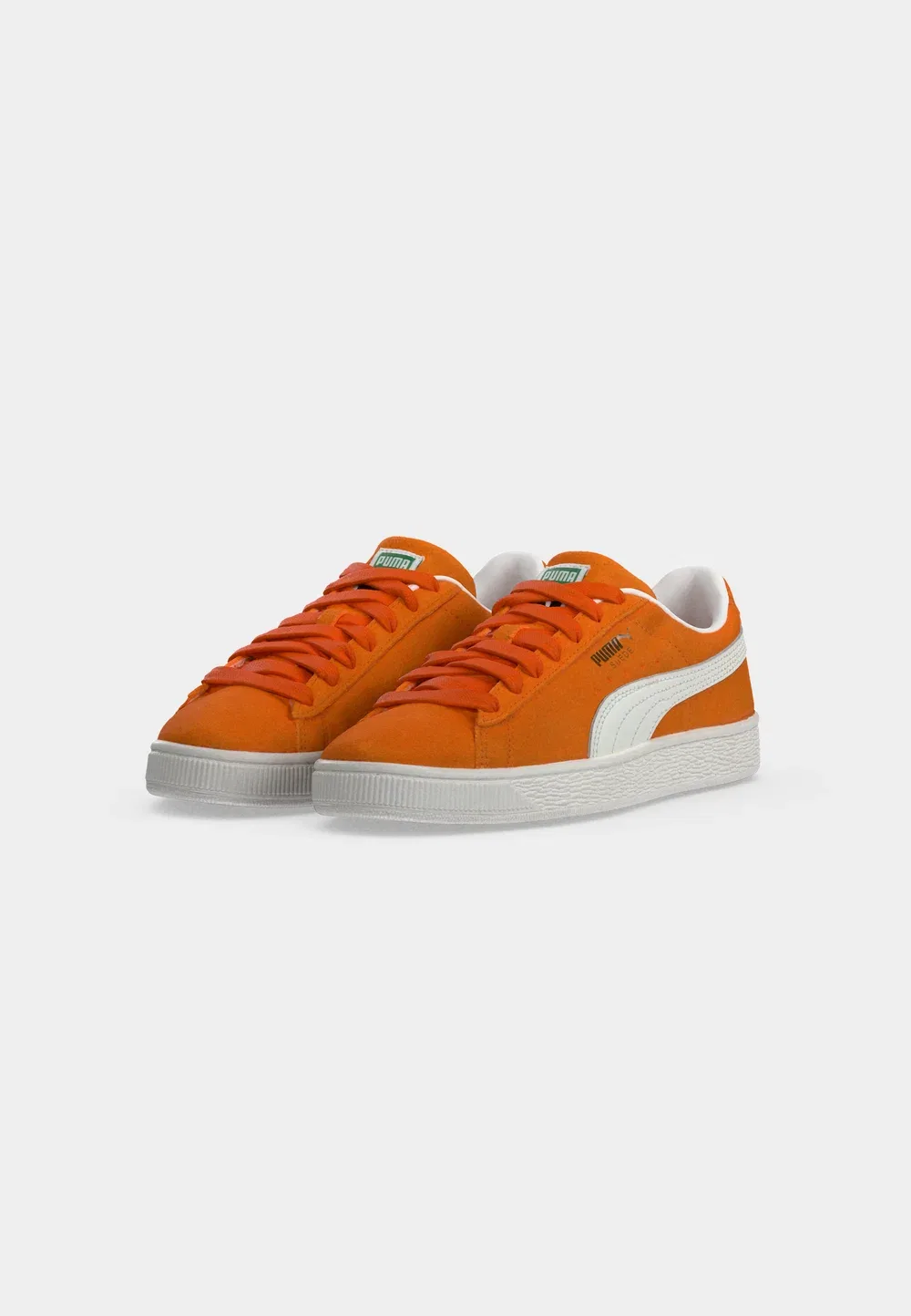 Классические замшевые кроссовки для младших школьников Puma, Cayenne Pepper/Puma White — фото 3