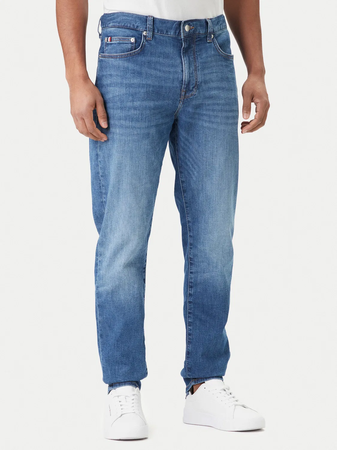 Мужские джинсы приталенного кроя Bleecker Jax Indigo Tommy Hilfiger, синий