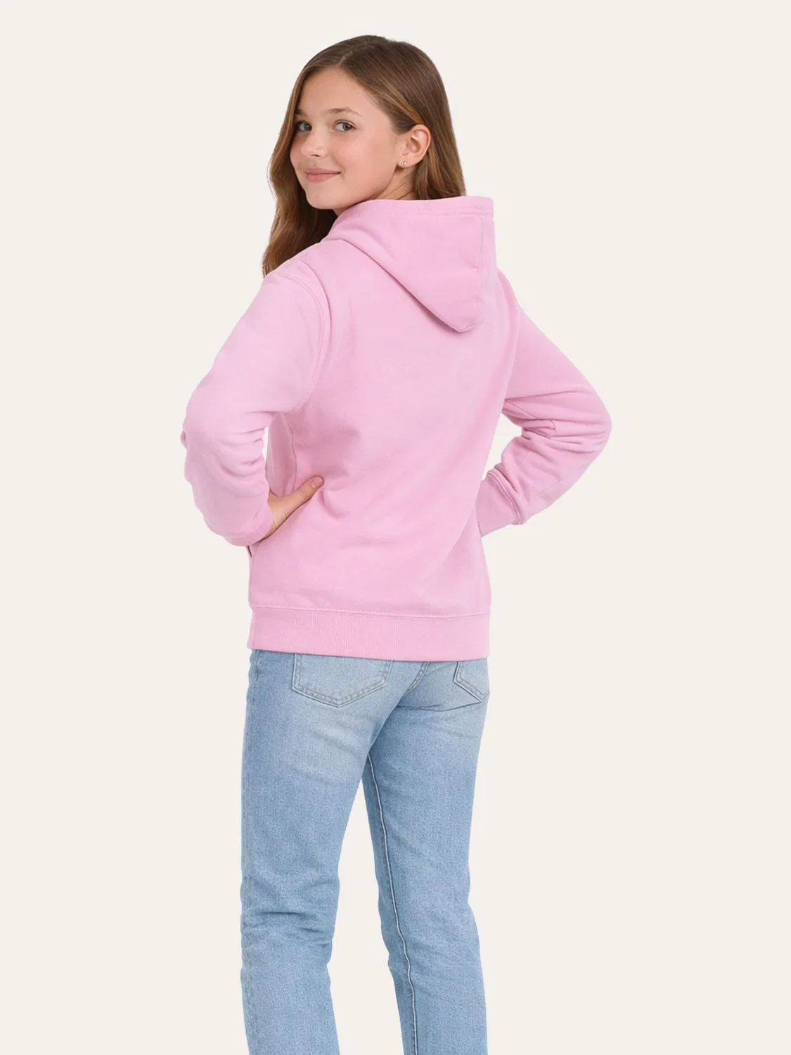 Худи детское с принтом Lotso Brand Threads, розовый — фото 2