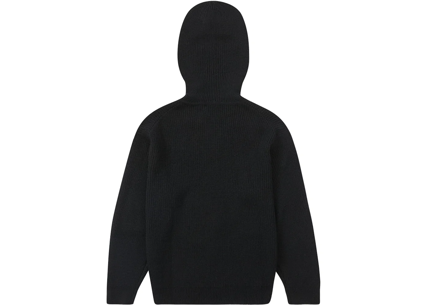 Мужской свитер Supreme Small Box Balaclava/Turtleneck Sweater, Black — фото 2