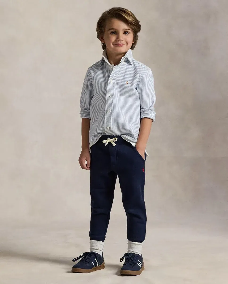 Детские спортивные штаны для мальчиков из флиса с вышивкой Polo Ralph Lauren, Azul Marino