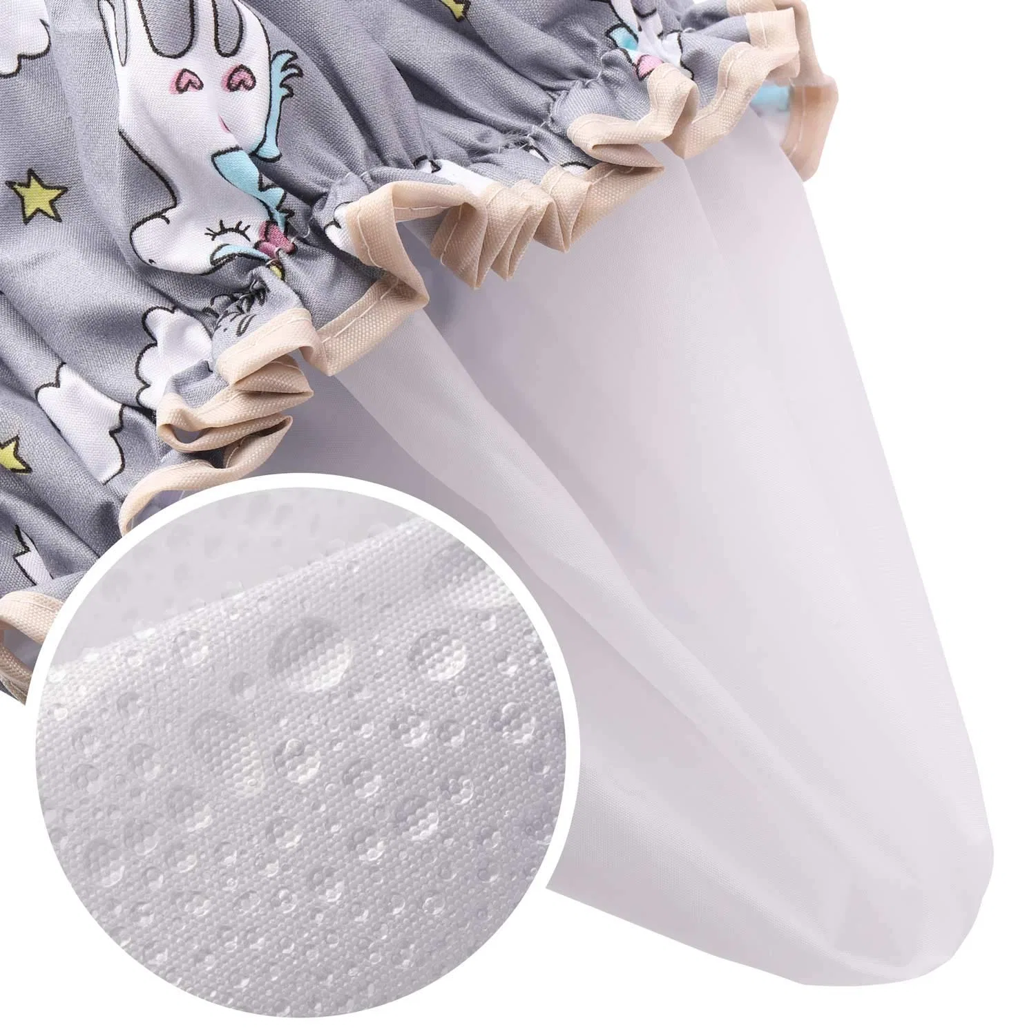 Шапочка для душаs набор 4 шт, Tbestmax, 26 см, 4 Pack - Unicorn 2 — фото 4