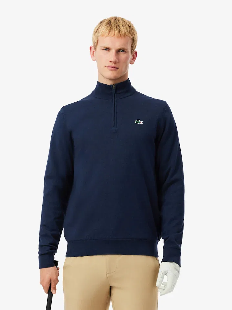 Свитер мужской полузастежка LACOSTE, White