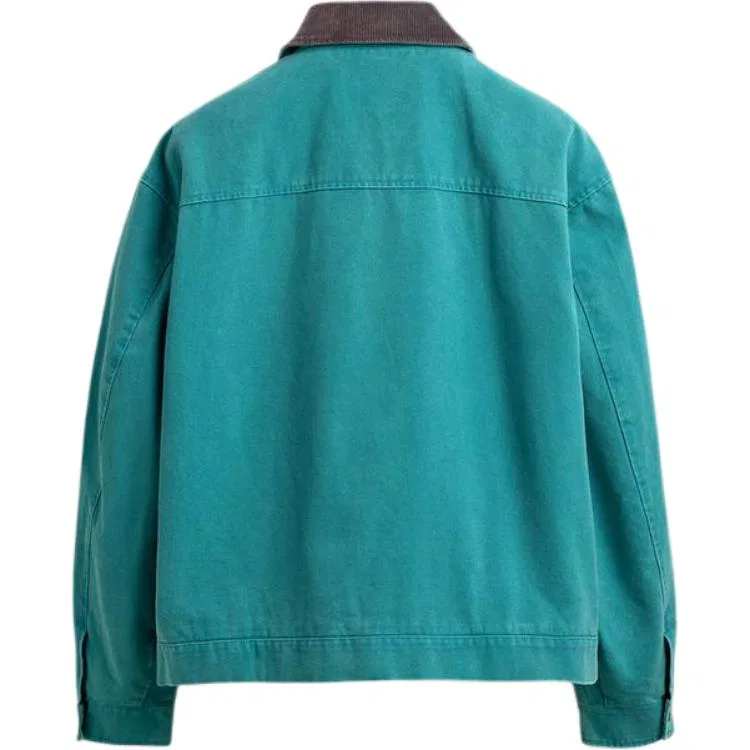 Мужская куртка с лацканами Blue/Green ZARA — фото 3