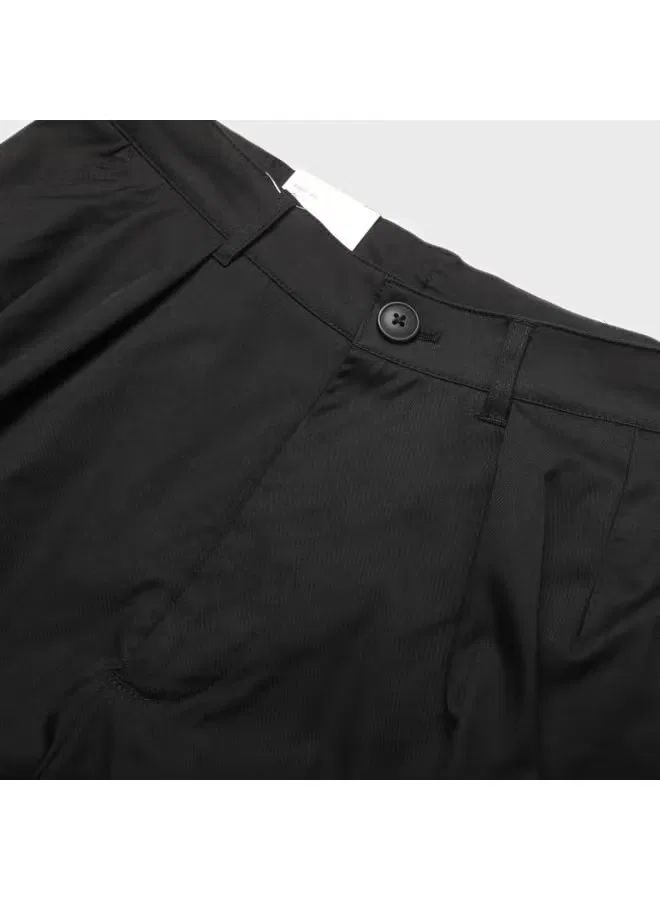 Брюки свободные зауженные Zara, черный — фото 4