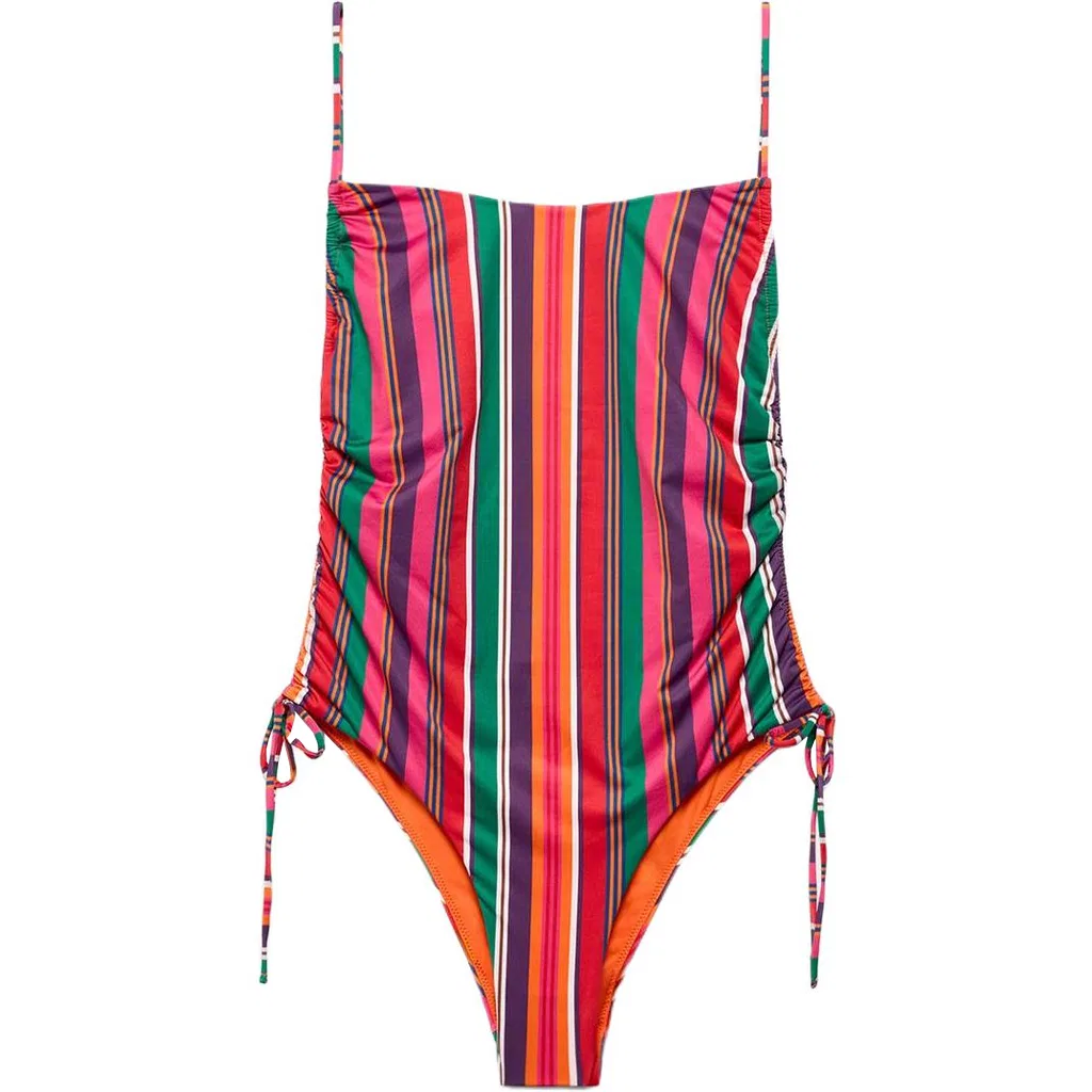 Женский слитный купальник мультиколор ZARA, Multicolor