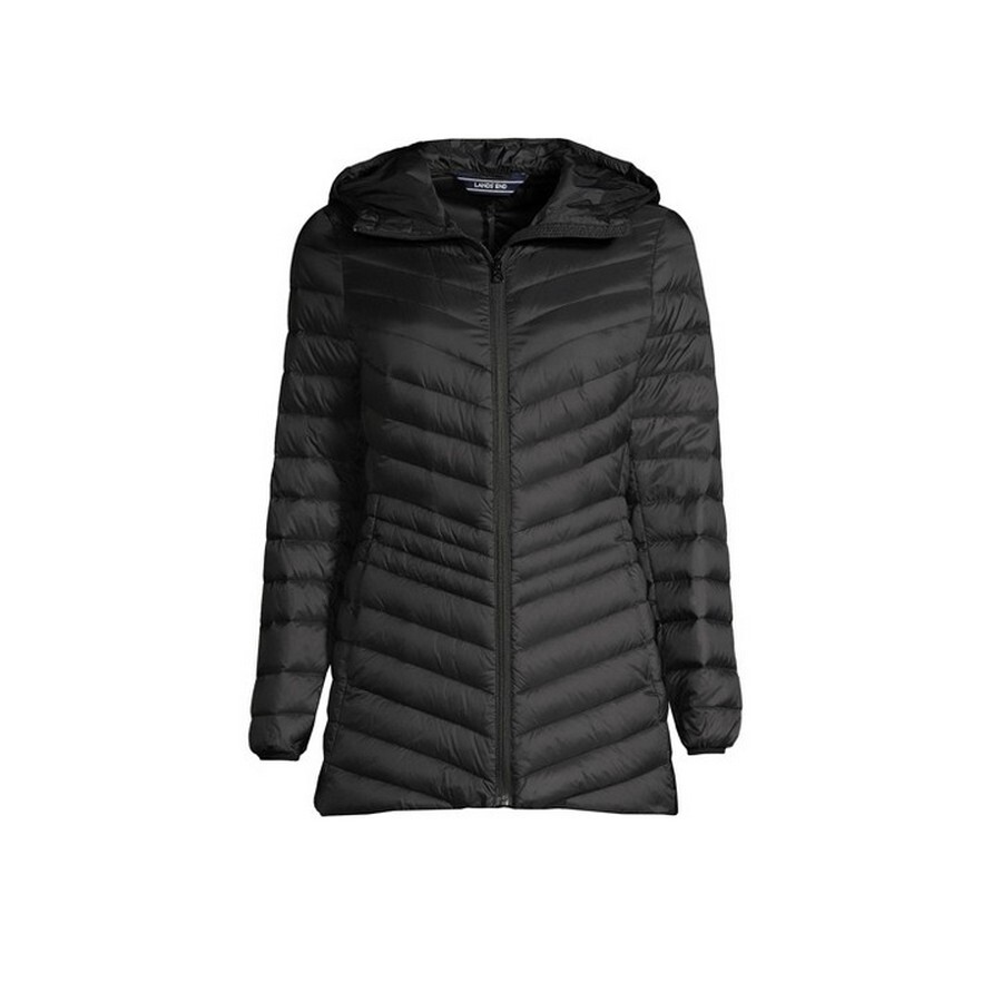

Куртка Lands' End Women's Ultralight Packable Down, черный