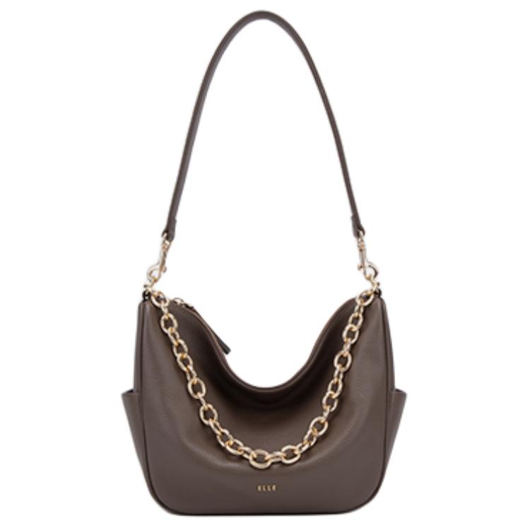 

ELLE Сумка через плечо из коровьей кожи женская Black, Numbers Gray