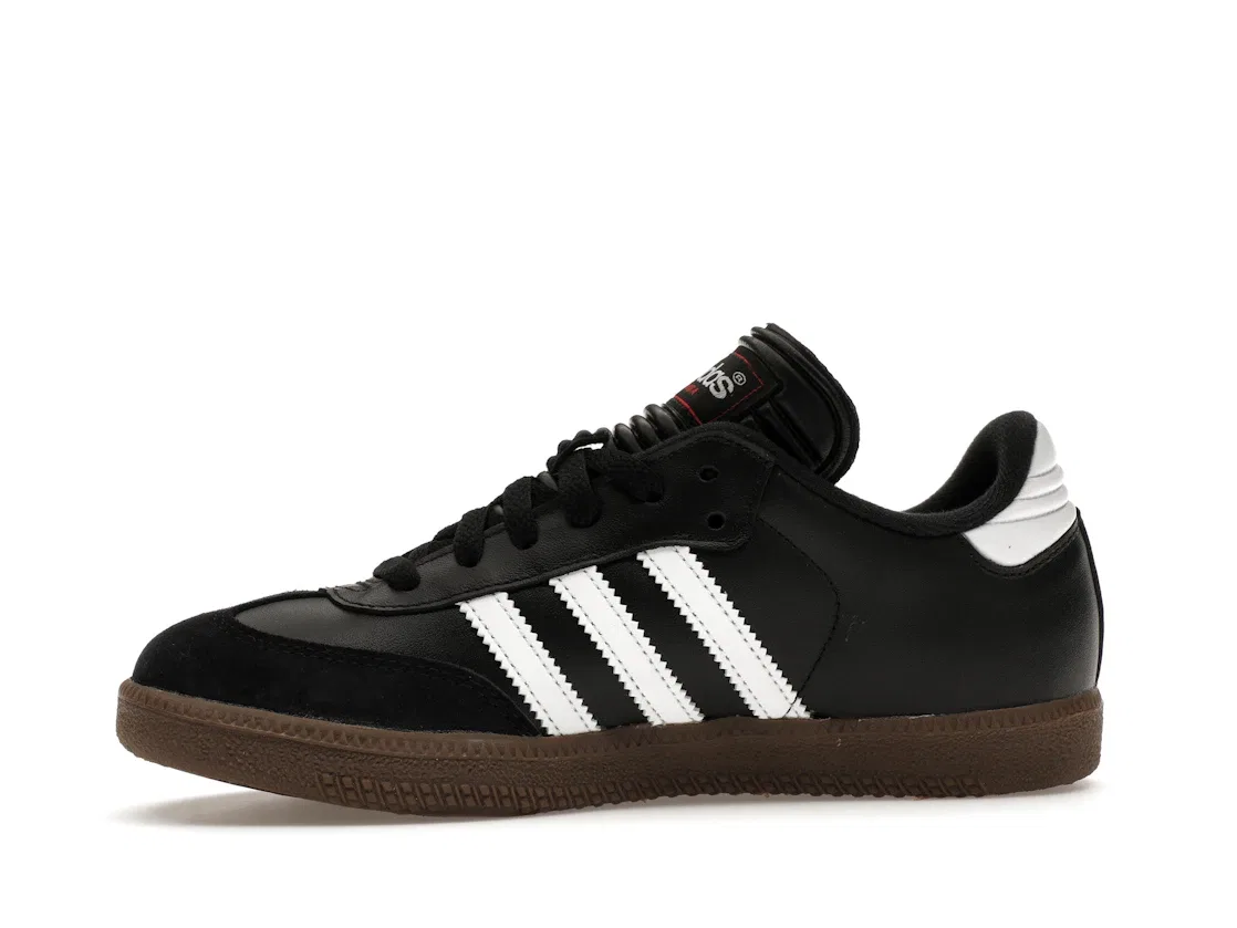 Детские кроссовки с замшевым носком Adidas Samba Classic, Black/White/Dark Gum — фото 3