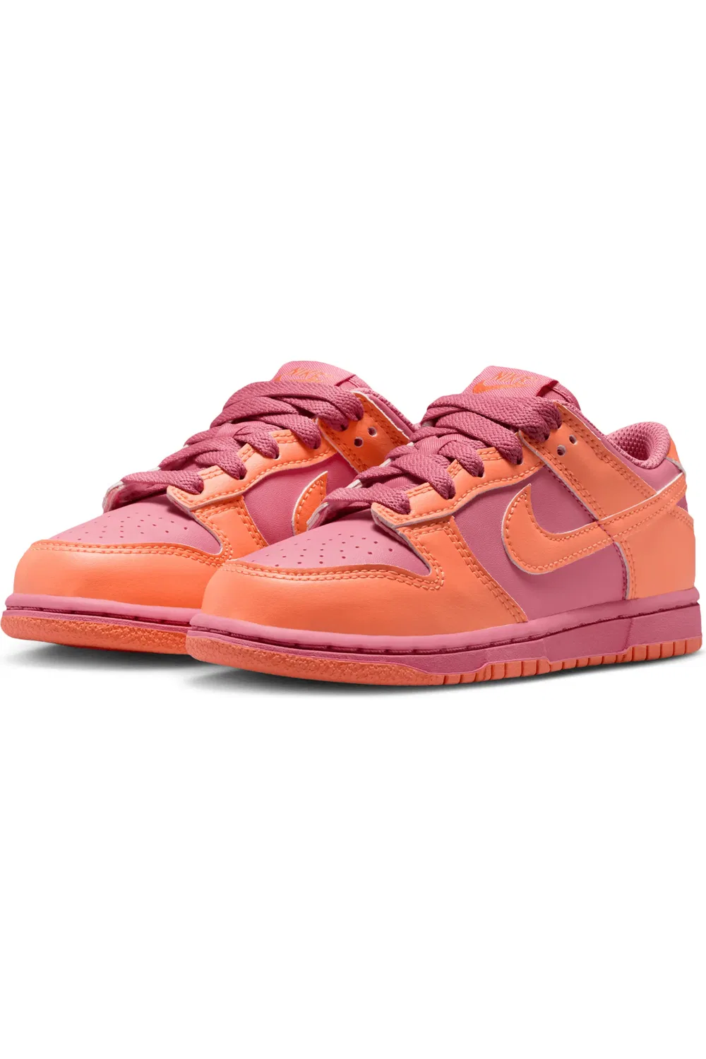 Кроссовки детские баскетбольные Dunk Low Nike, Peony/Orange/Orange Frost