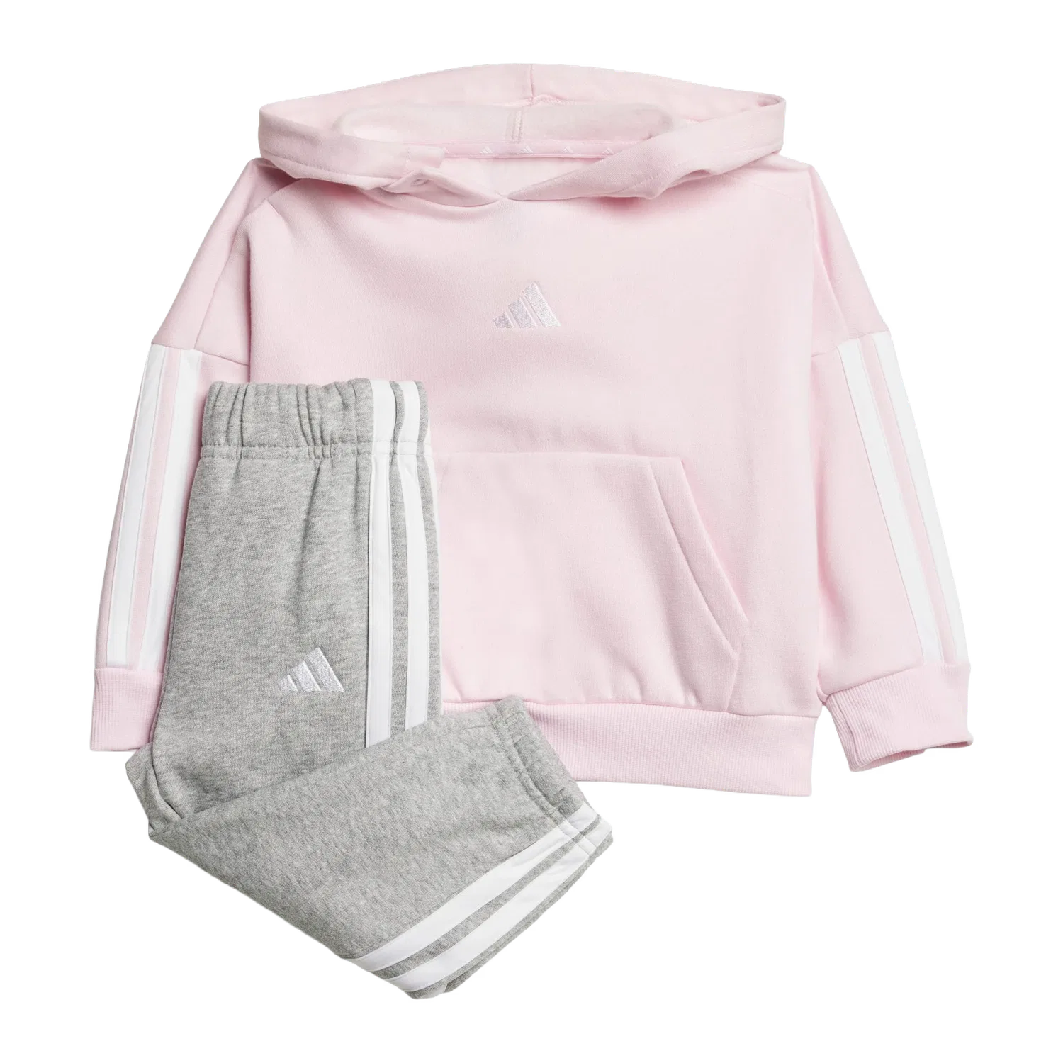 Детские спортивные штаны с полосками Adidas, розовый