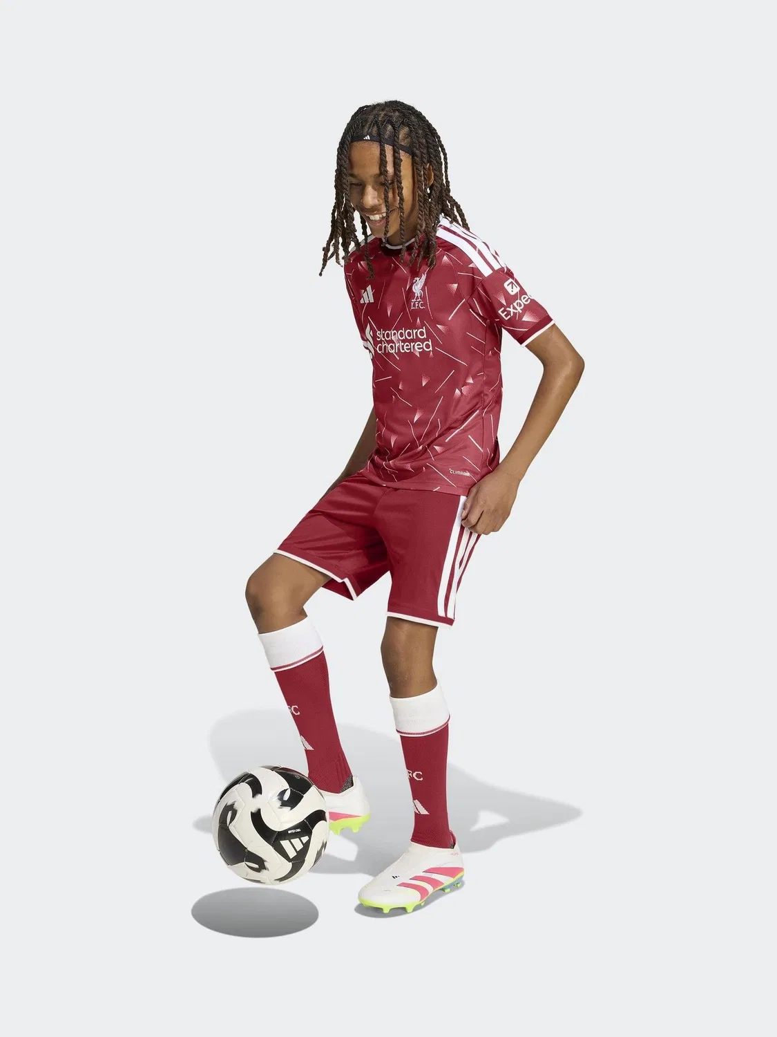 Шорты домашние Liverpool FC 26/27 adidas, красный — фото 4