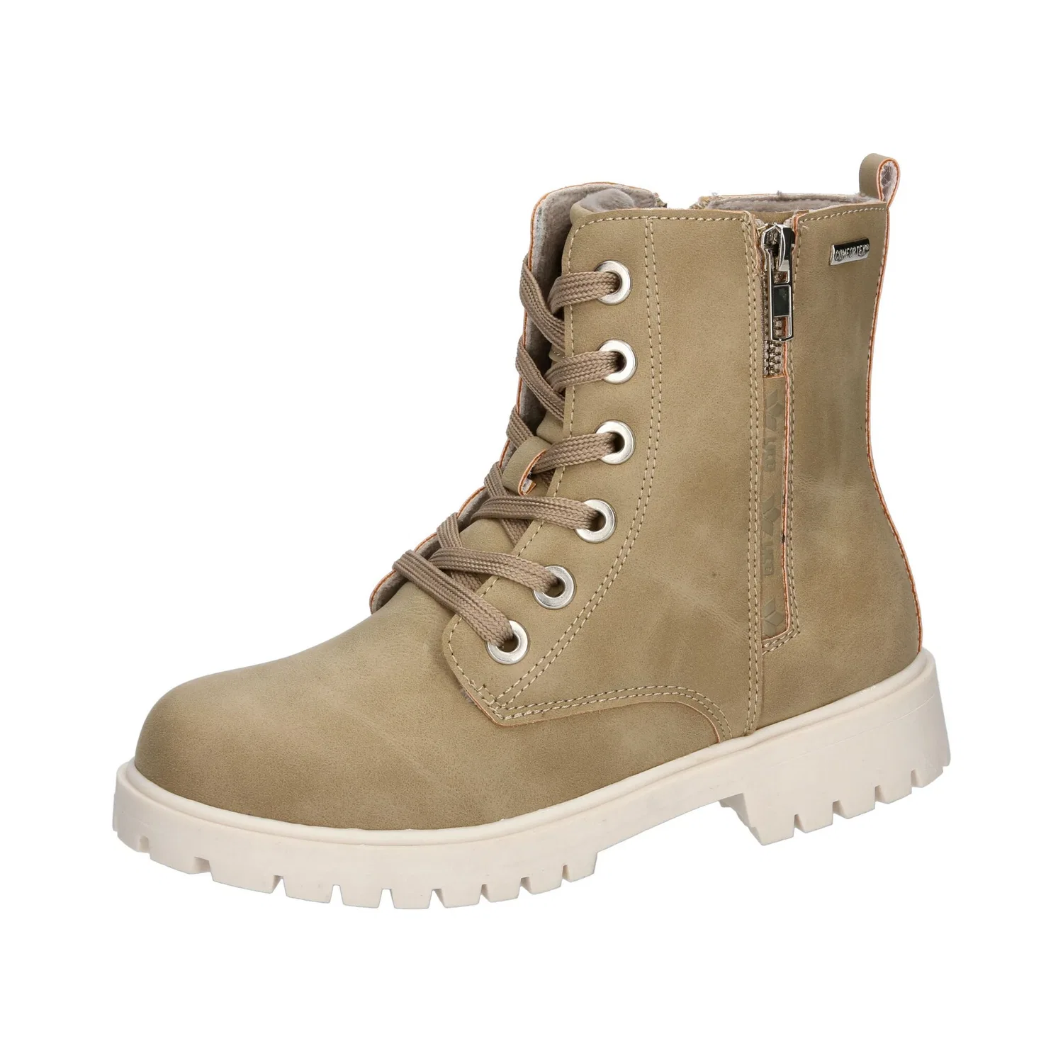Детские ботинки на шнуровке и молнии Trendstiefel Eve Lico, Brown