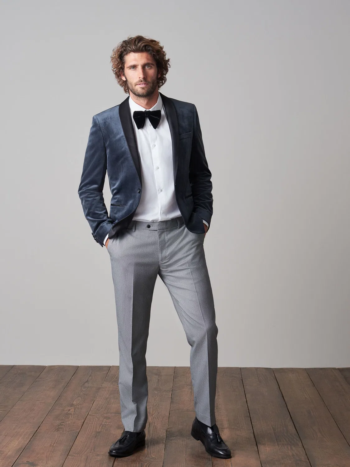 Пиджак из вельвета, серый, Slim Fit Next — фото 2
