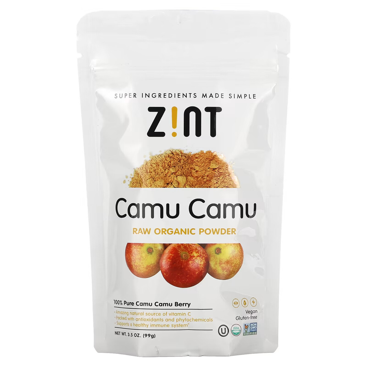 

Zint, Органический порошок из каму-каму, 3,5 унции (99 г)