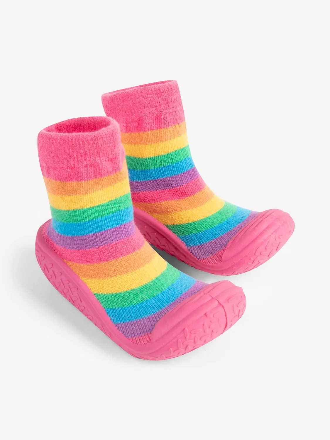 Тапочки-носочки Rainbow JoJo Maman Bébé, разноцветные