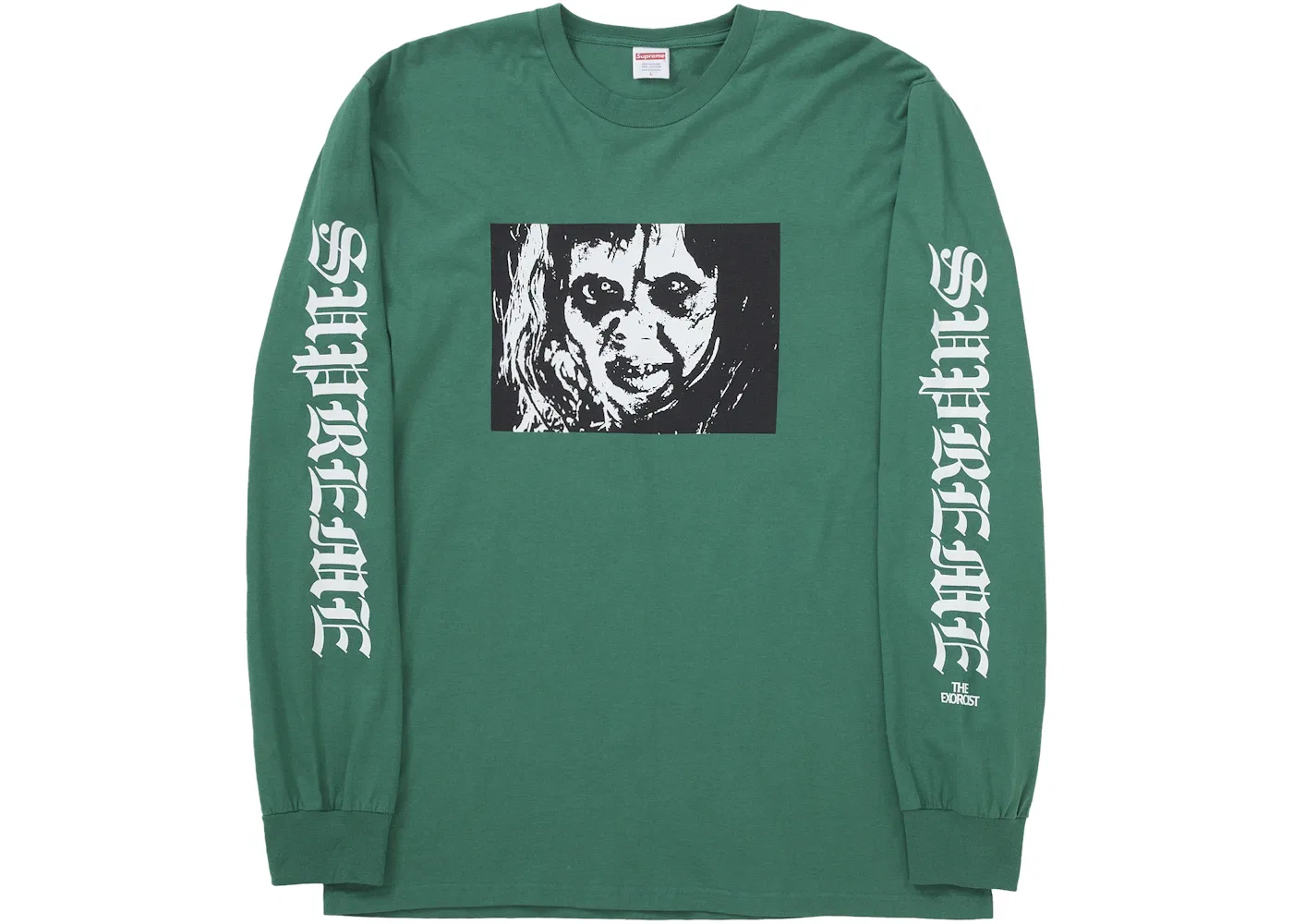 Мужская футболка с длинным рукавом с принтом Supreme The Exorcist Mother, Light Pine