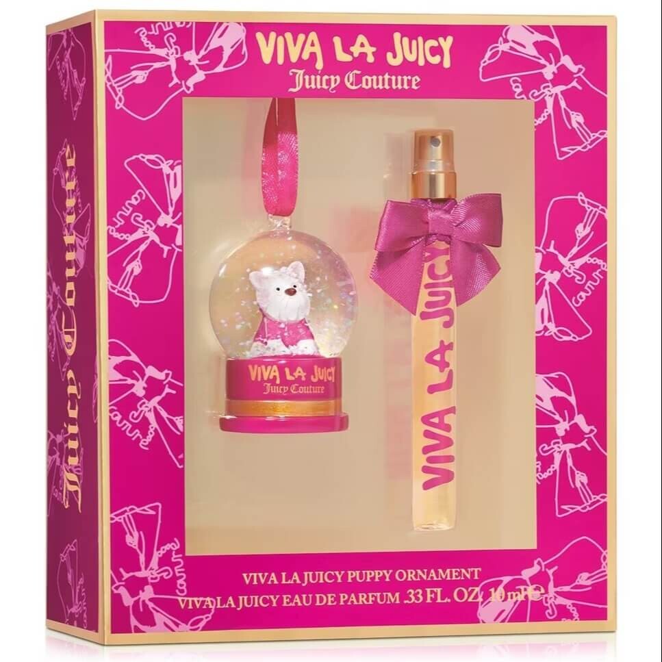 

Подарочный набор Juicy Couture Eau De Parfum Viva La Juicy Puppy Ornament, 2 предмета