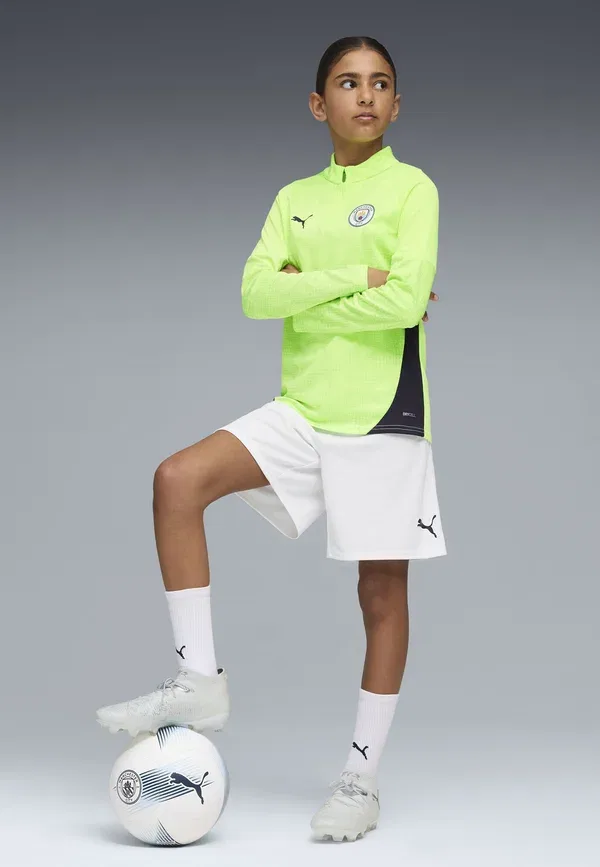 Куртка футбольная Manchester city trainings Puma, fizzy apple-blue violet, фиолетовый/голубой