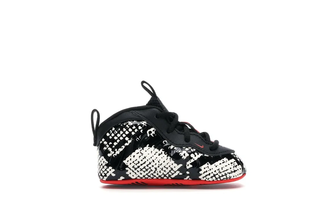 Детские кроссовки Lifestyle с принтом Nike Air Foamposite One Nike, Sail/Habanero Red-Black