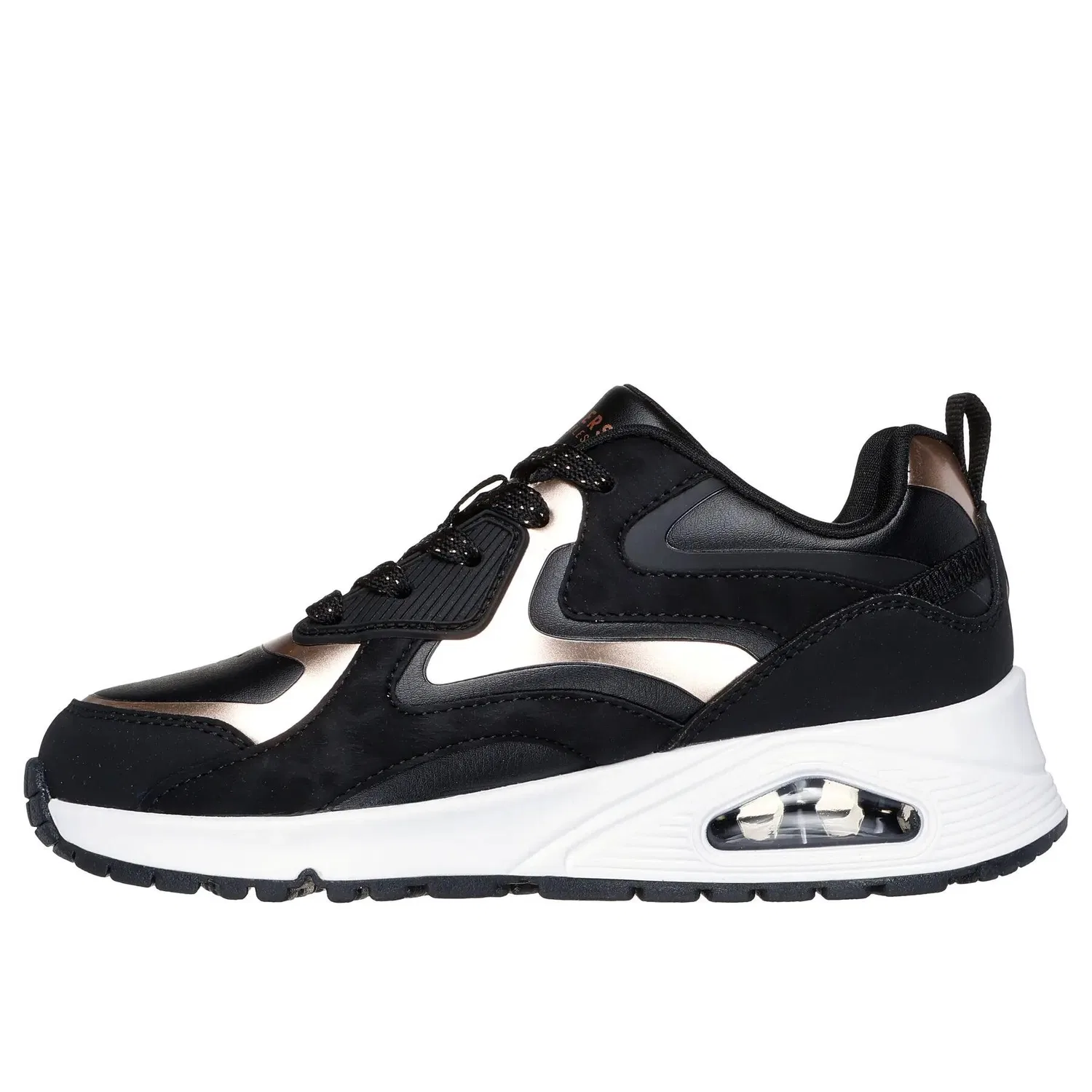 Детские кроссовки с цветовой блочной отделкой Uno Gen1 - Color Surge Skechers, Schwarz — фото 3