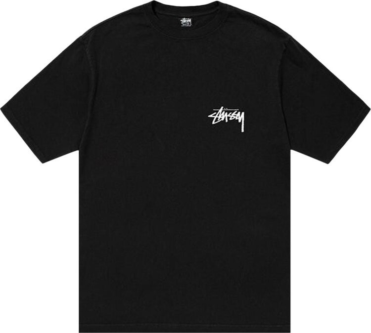 

Футболка Stussy How We're Livin' Pigment Dyed Tee 'Black', черный