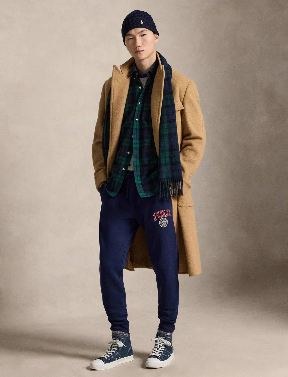 Штаны спортивные Seasonal Polo Ralph Lauren, темно-синий — фото 2