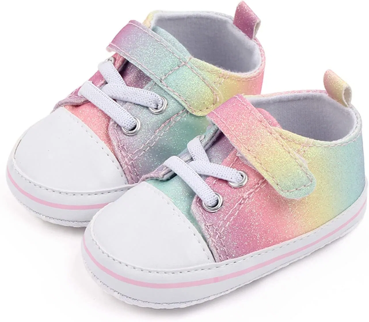 Детские кроссовки для девочек для первых шагов 12-18 месяцев, Pink — фото 2