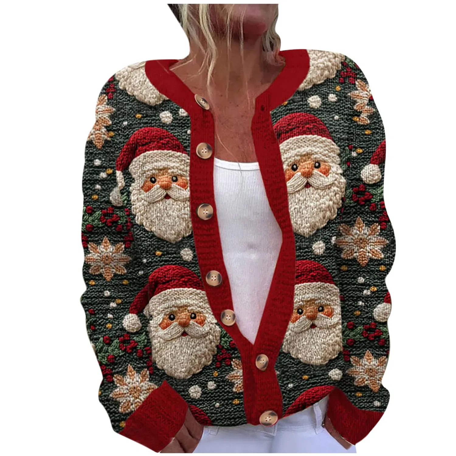 Женский свитер с рождественским принтом Christmas Jumper, 05 Multicolore