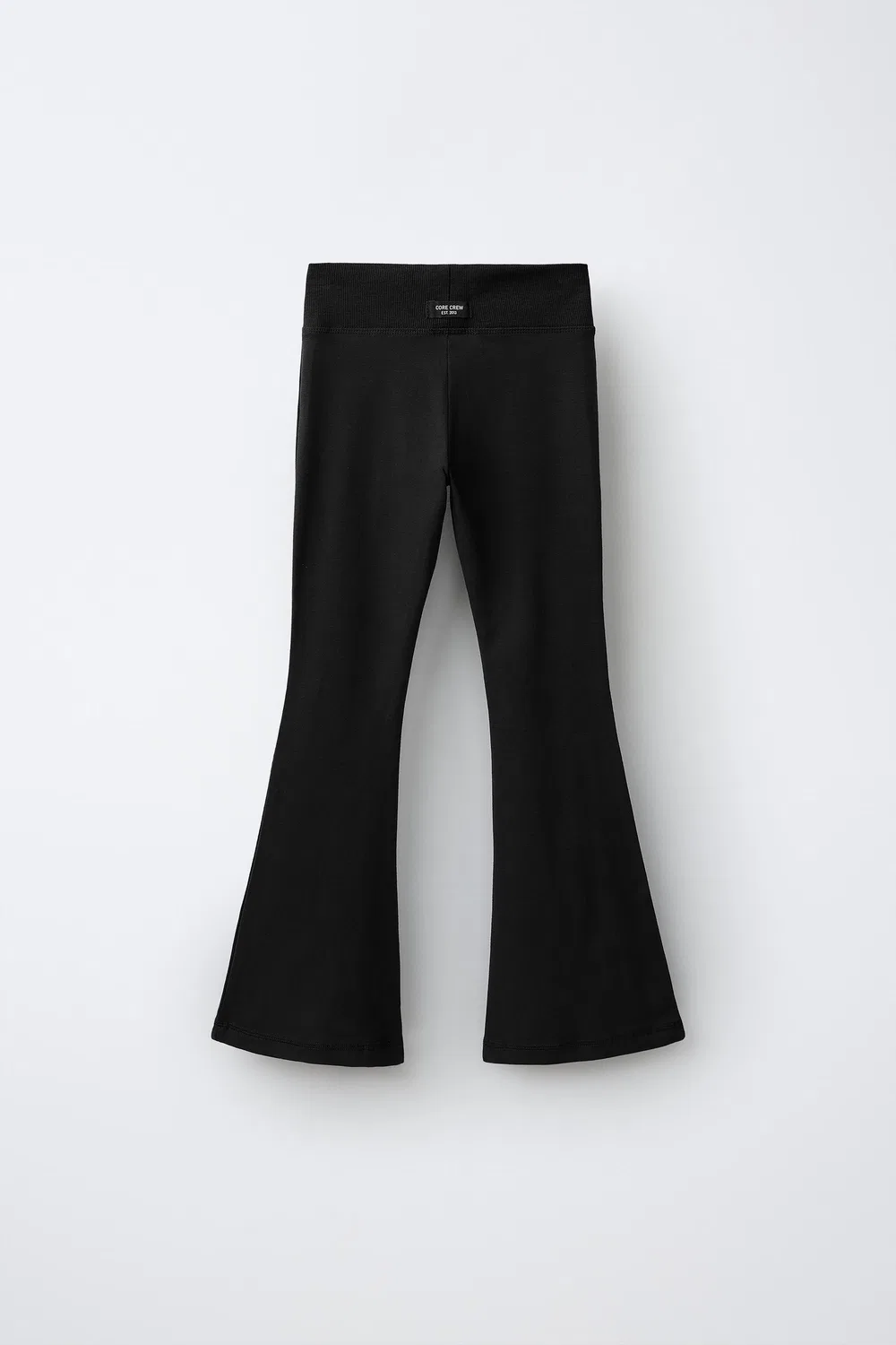 Однотонные расклешенные леггинсы ZARA, Black — фото 2