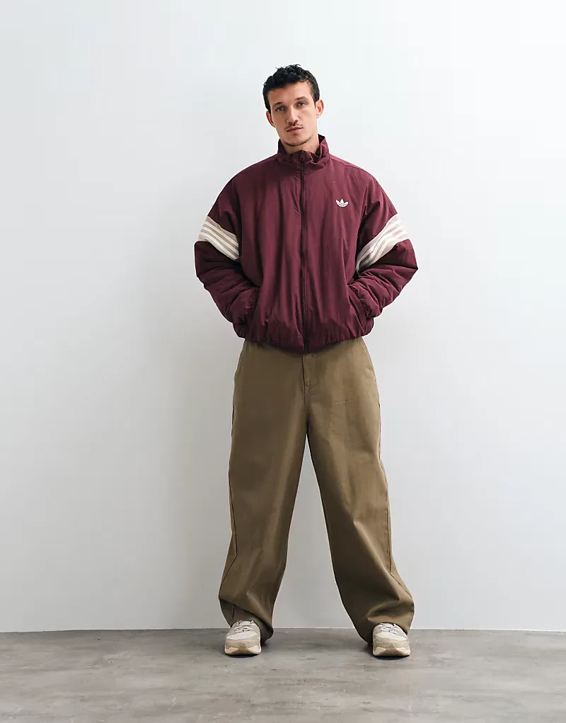 Куртка Adidas Originals Team Jacket, бордовый