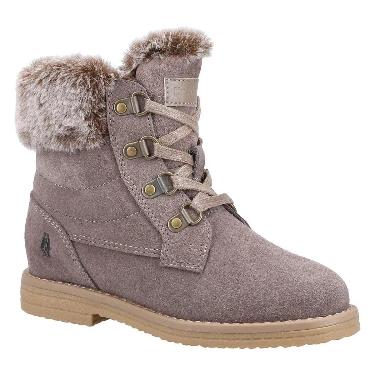 Детские ботинки для девочек с водонепроницаемым верхом Mini Florence Hush Puppies, Grey — фото 3