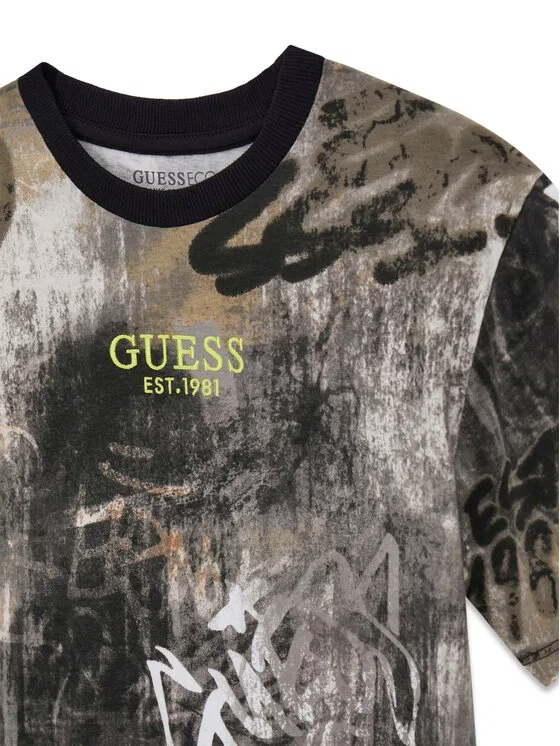Футболка oversize Guess, мультиколор — фото 3