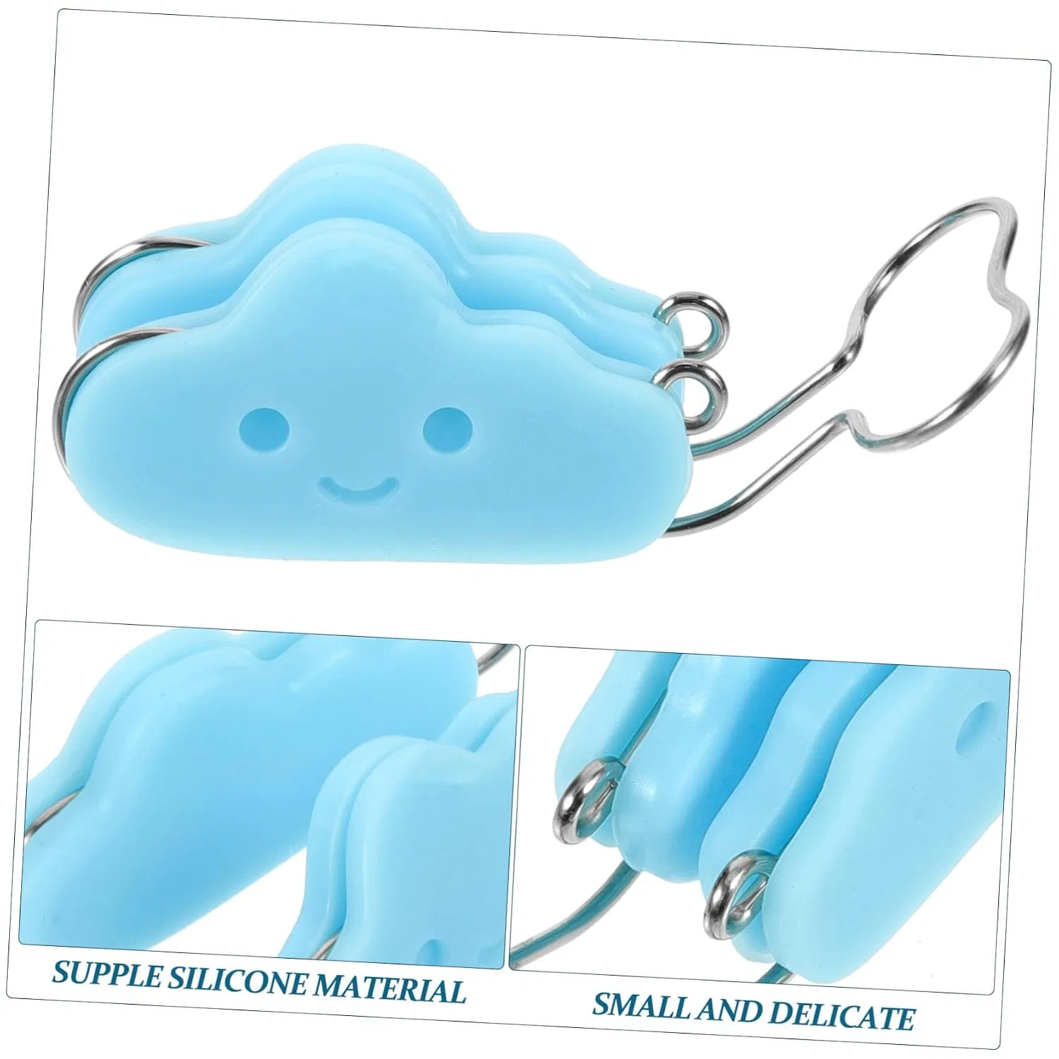 Носовой клип для коррекции носа, Minkissy, силикон, sky blue — фото 4