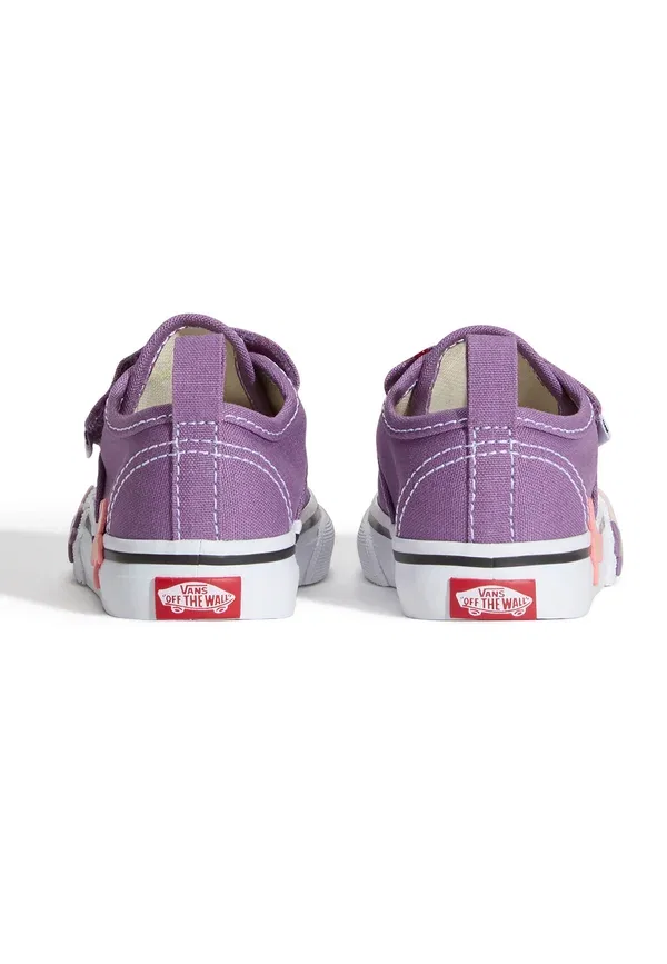 Ботинки с цветочной аппликацией Authentic elastic Vans, Prism Purple, фиолетовый — фото 4
