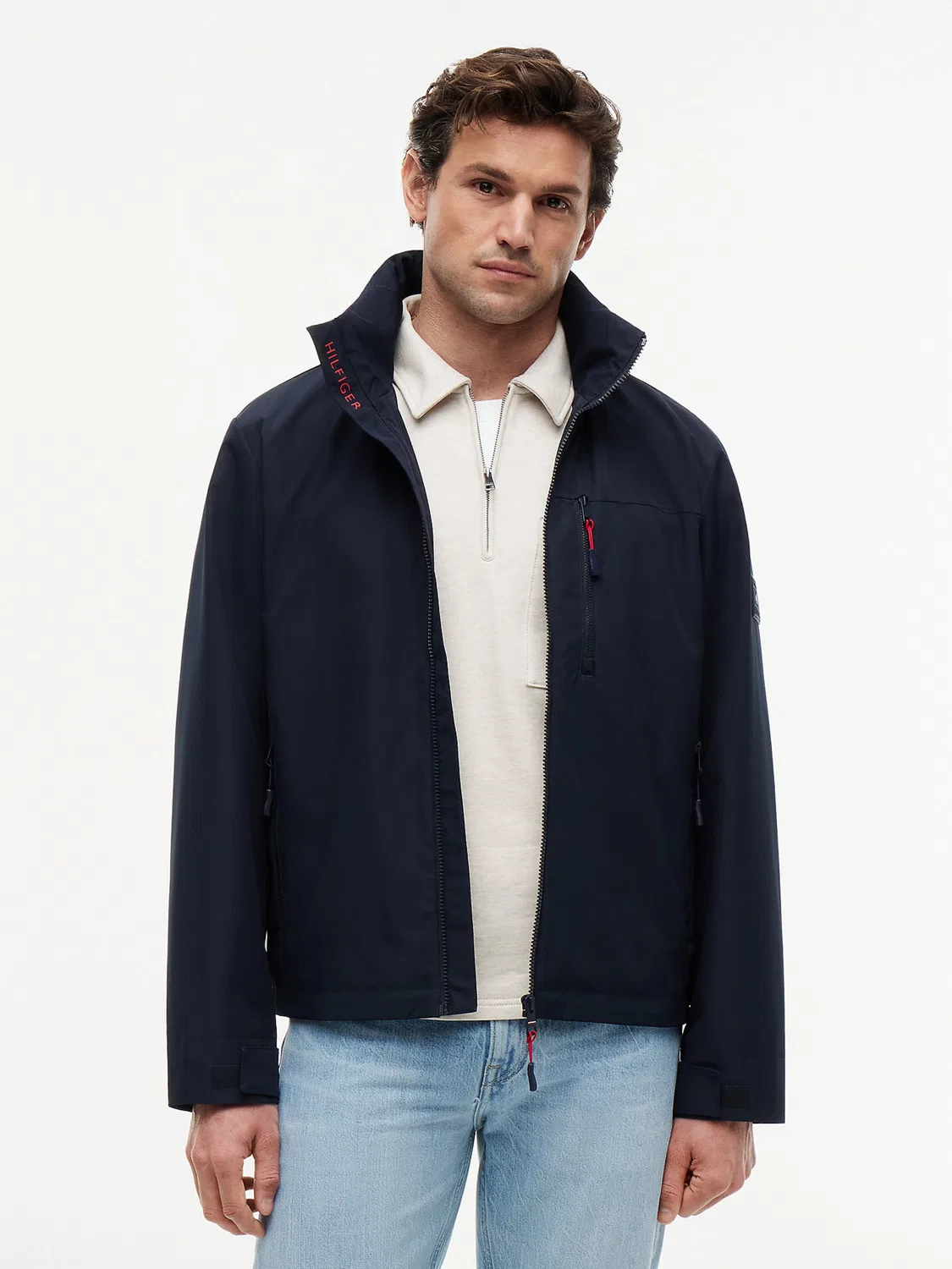 Куртка Tommy Hilfiger межсезонья, темно-синяя — фото 2