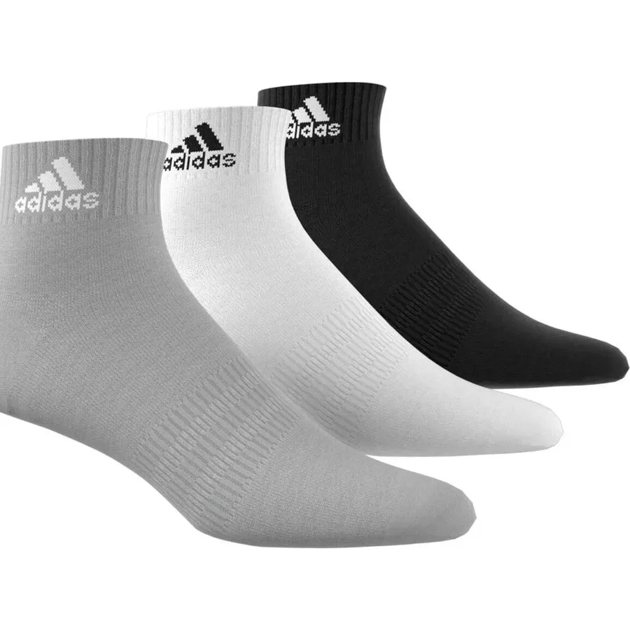 Комплект спортивных носков с амортизацией Sportswear Cushioned Ankle adidas, Черный — фото 3