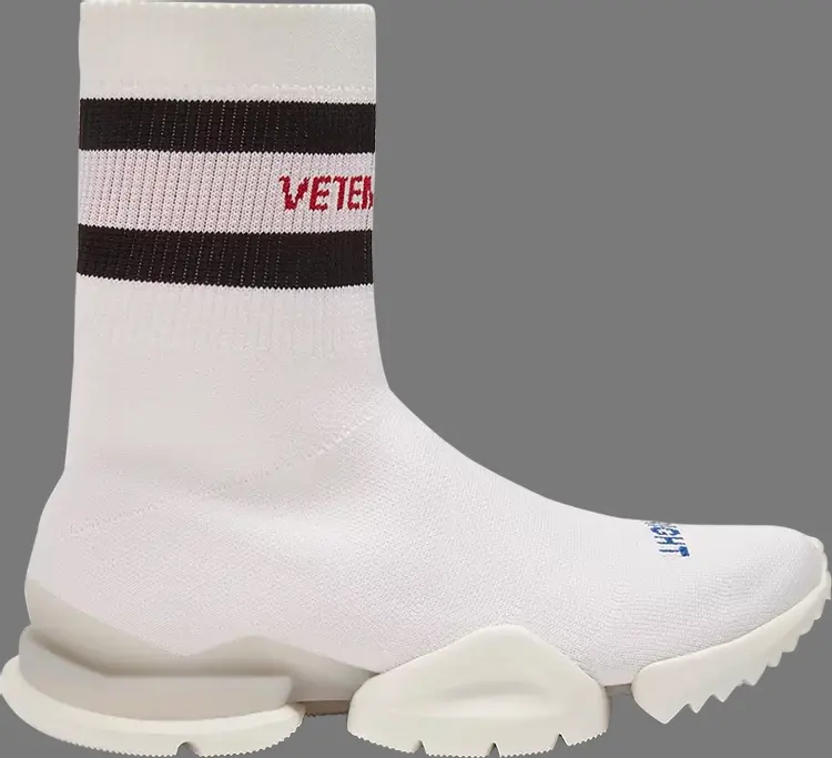 

Кроссовки vetements x sock pump high top 'white' Reebok, белый