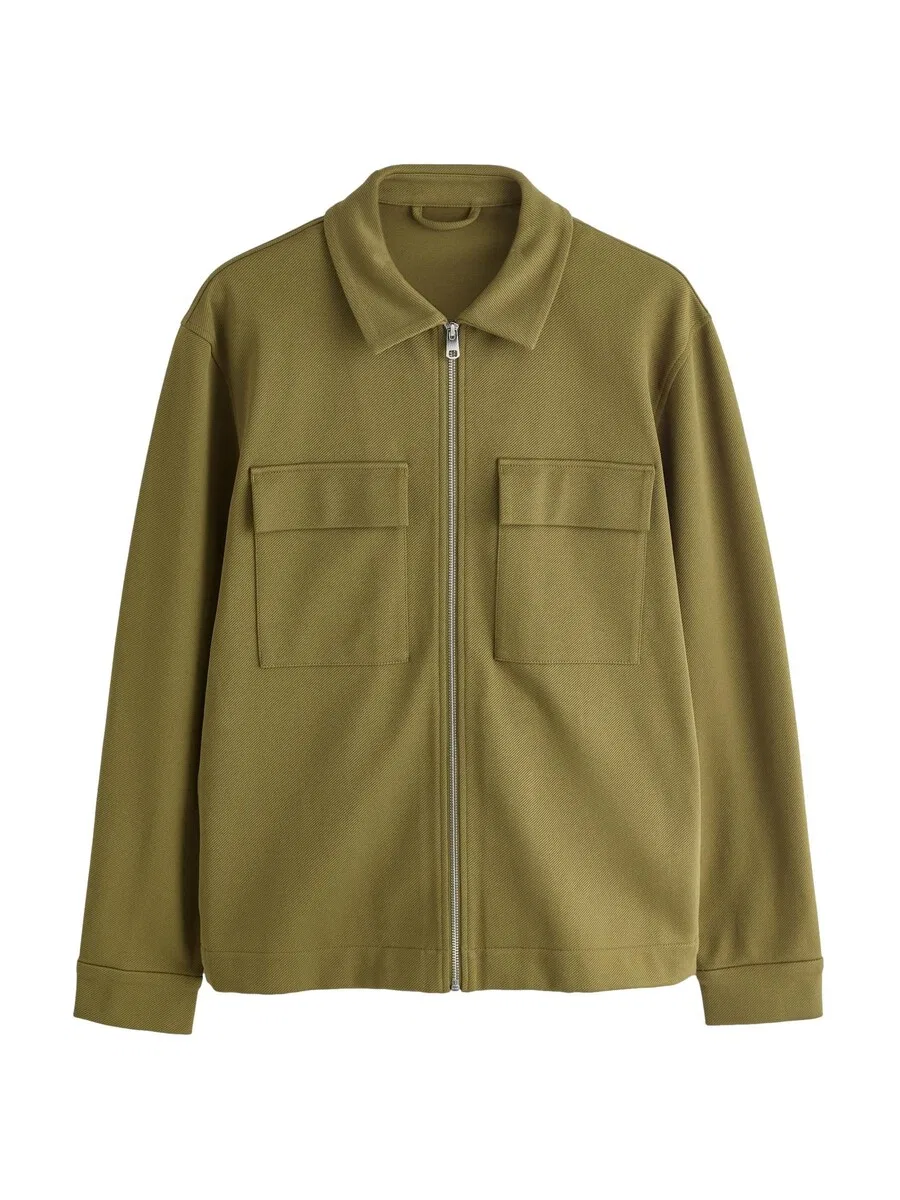 Куртка Next Between-Season Jacket 'N. Premium' в оливковом цвете