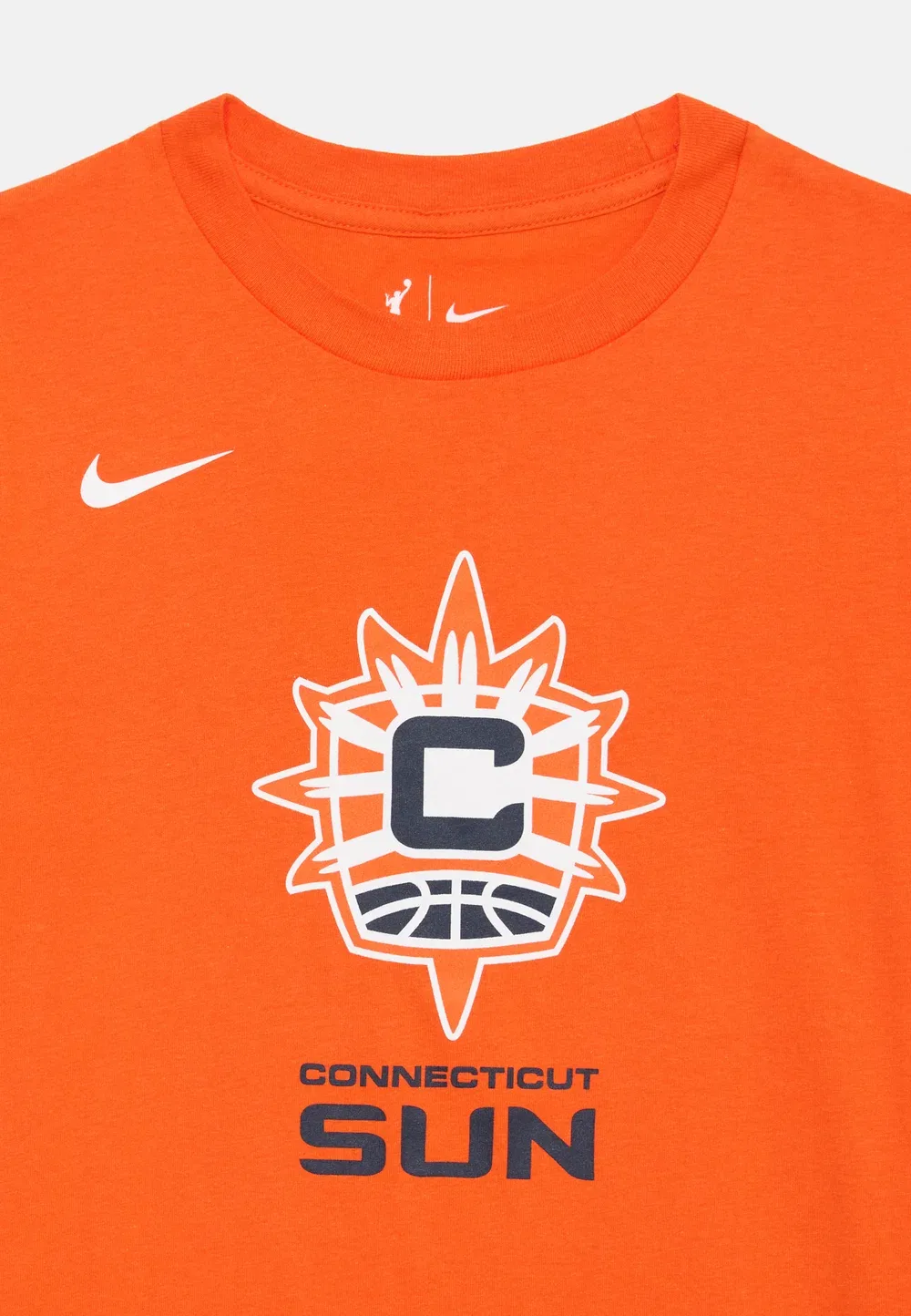 Футболка WNBA Connecticut Sun Essential Logo унисекс - клубная одежда Nike Performance, Brilliant Orange — фото 4