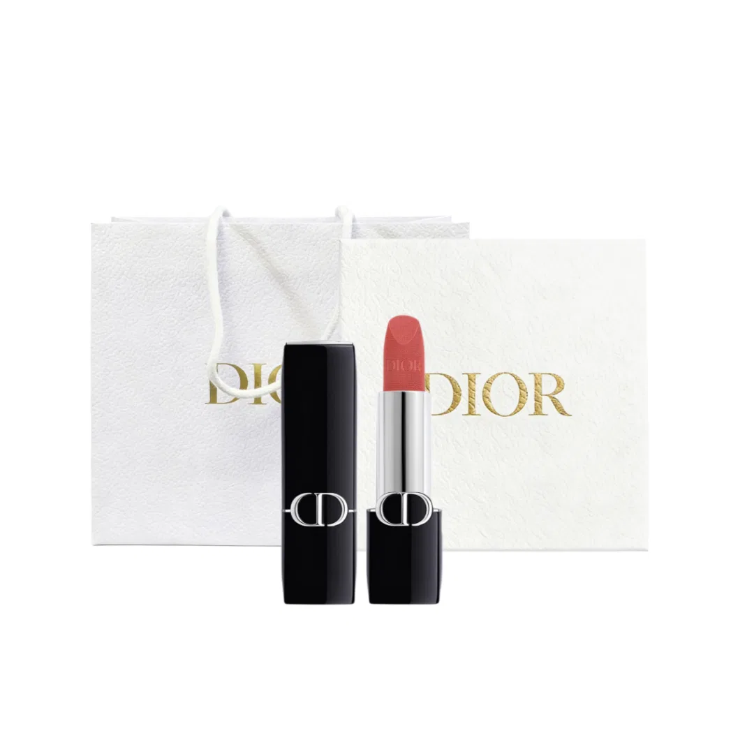 Женская помада 772 Velvet-Dried Rose, DIOR, Красный